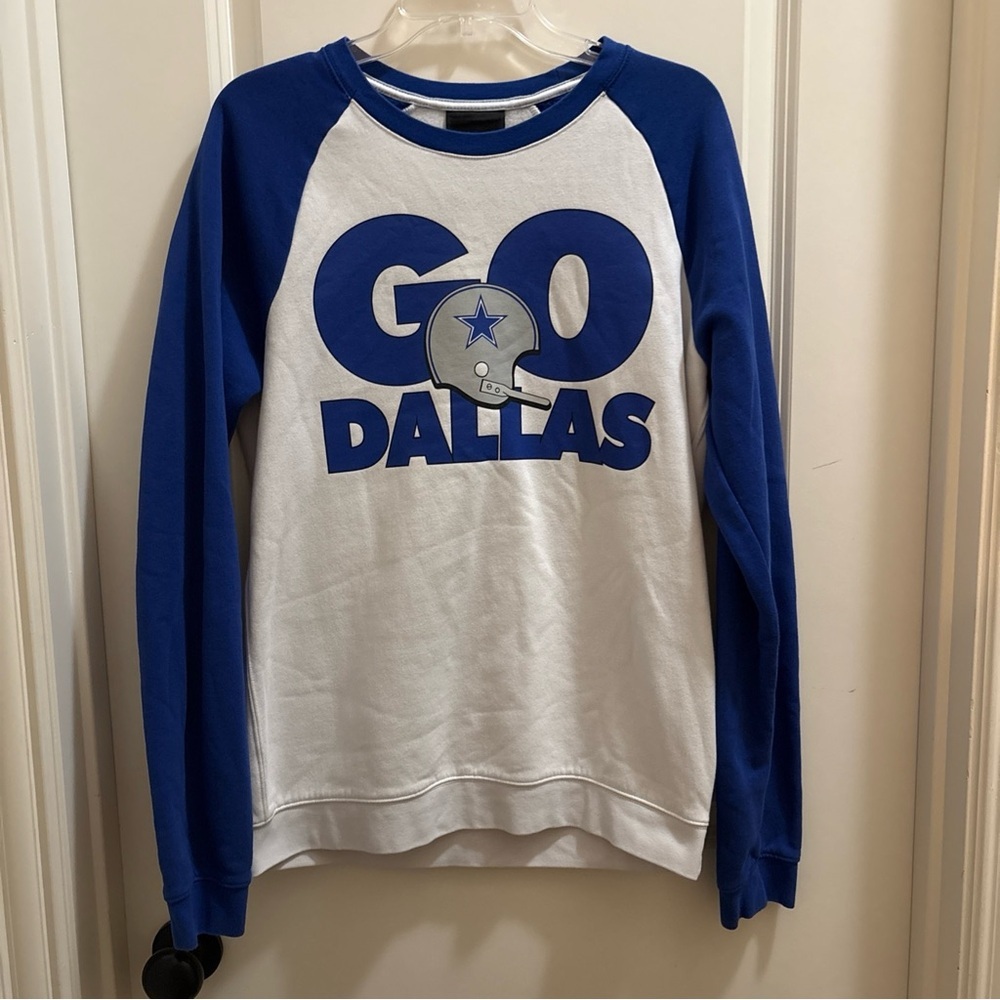 Dallas Cowboys NFL Go Dallas Nike Pullover Sweatshirt Size Small Colorblock